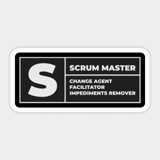 Scrum Master advisory sign Sticker